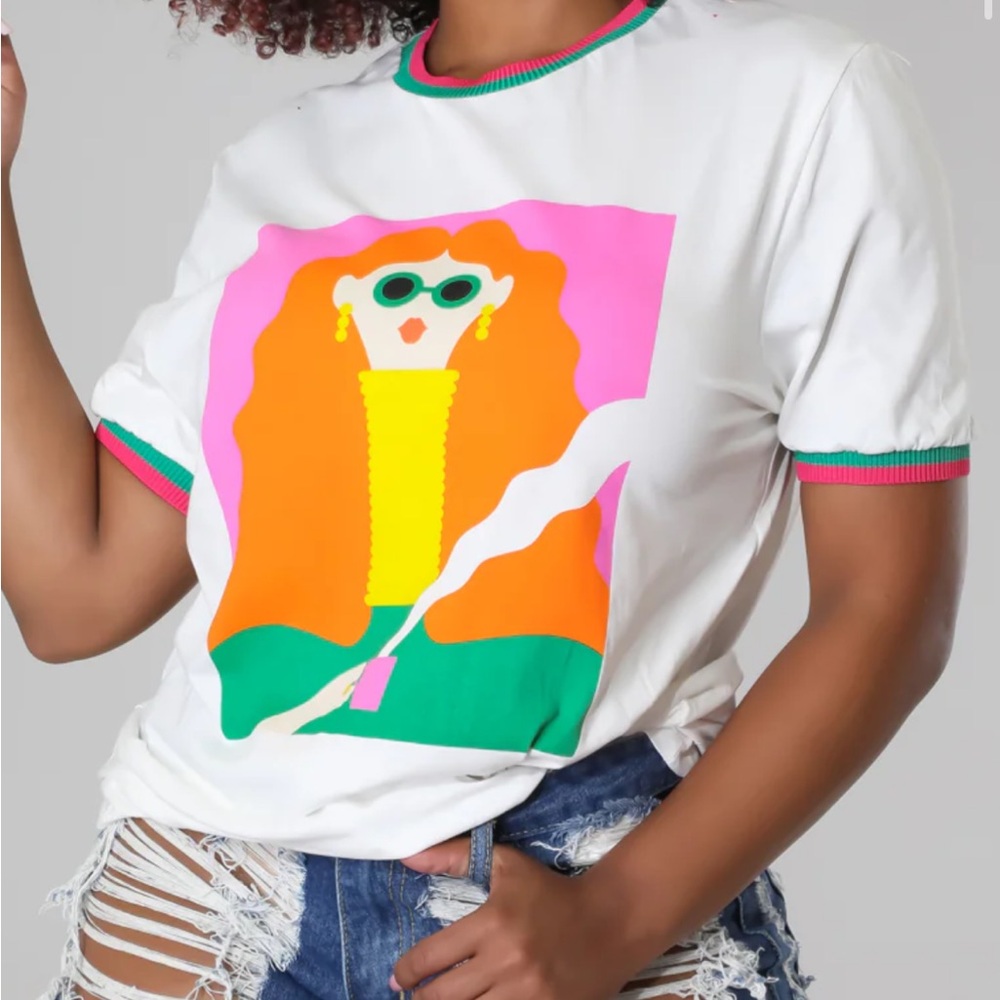 Dee Dee Red Head Girl T-Shirt Size M